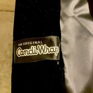 Vintage Candi Wrap Black Velvet Cloak